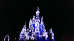 Pretty Christmas themed lighting for Cinderella Castle, Magic Kingdom Park